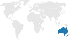 Kaart Oceanie